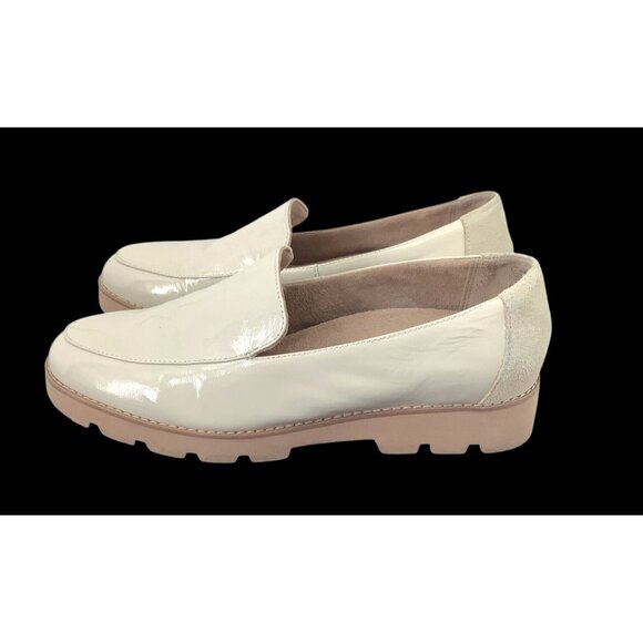 VIONIC Kensley Ivory Patent Leather Arch Support Loafers Womens Size 9 W Preppy - Picture 5 of 8